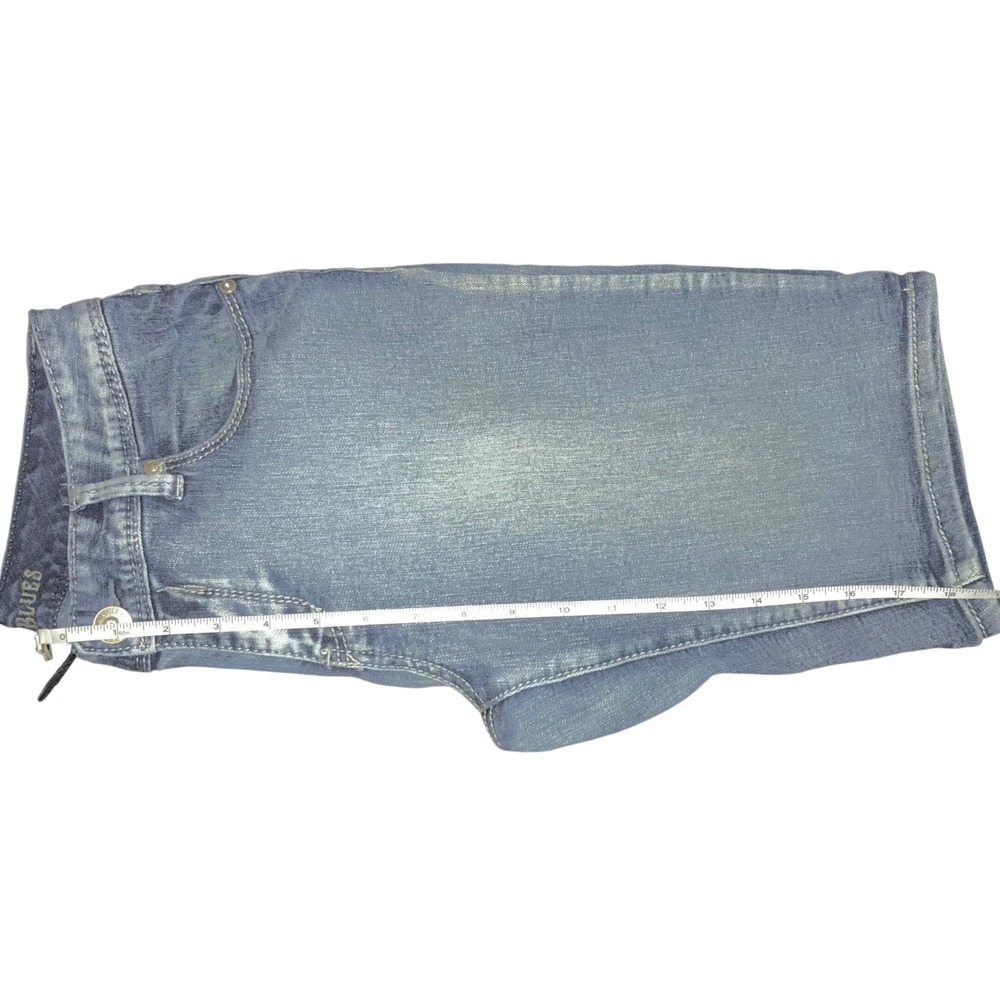 Rhythm in Blues Bailey Womens Denim Bermuda Shorts Blue Size 8 Stretch - Picture 6 of 6